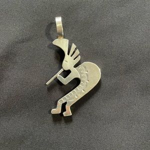 Vintage sterling native pendant